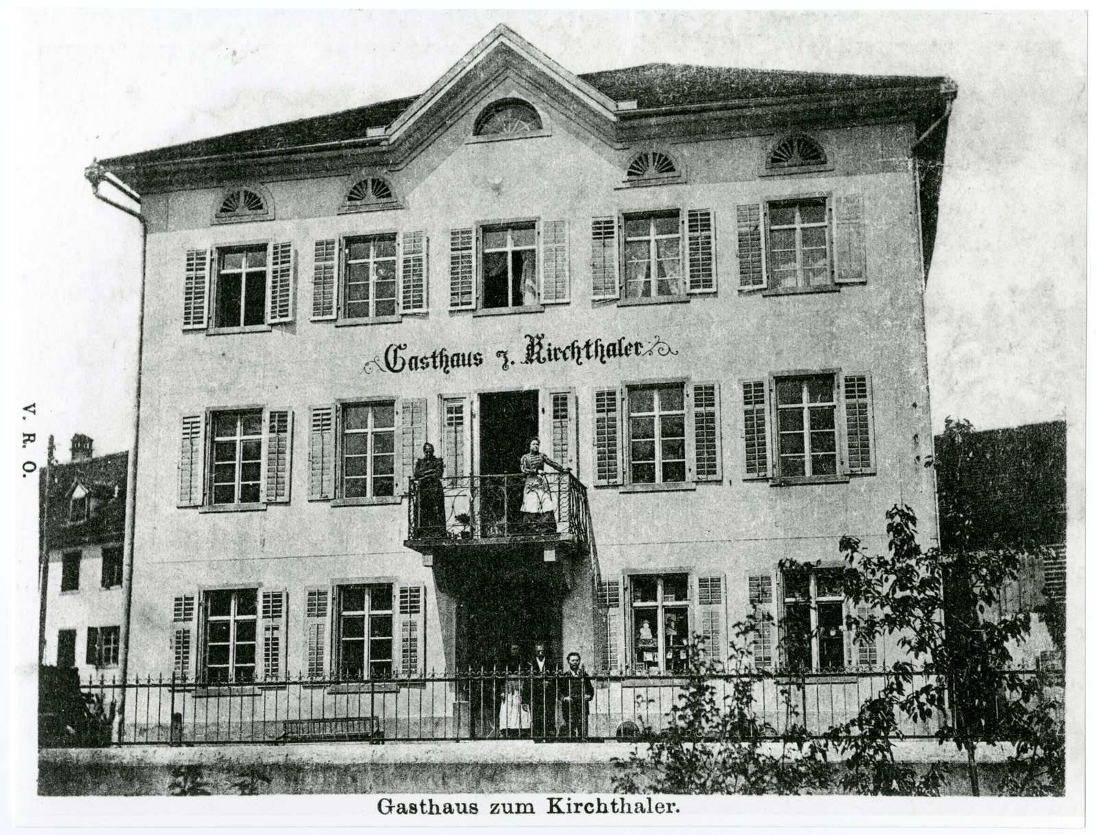 Historische Aufnahme des Gasthaus zum Kirchthaler